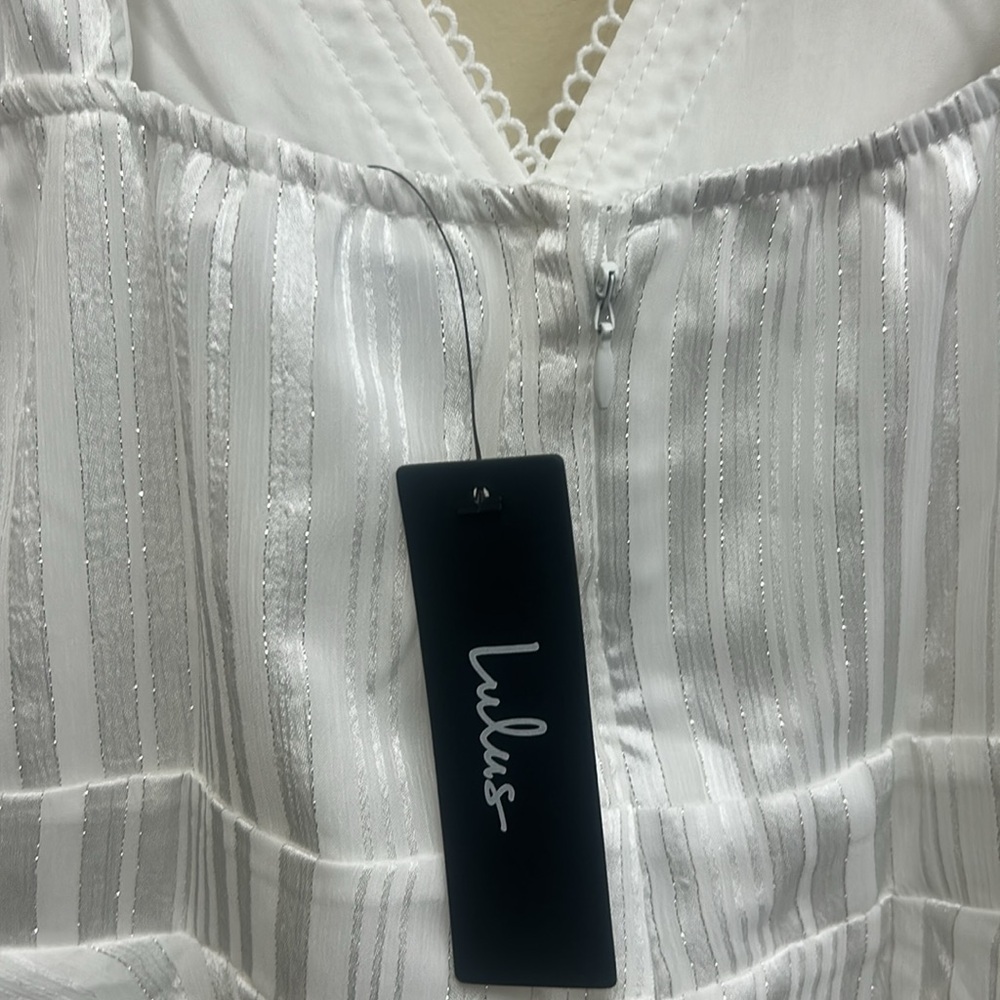 Lulus White High Low Dress NWT - Picture 8 of 8